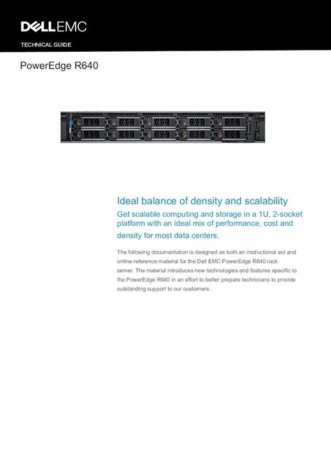 dell poweredge r640 technical guide